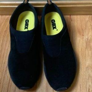 Black GBX mens slip ons- size 12